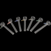 9mm Clear Slide Bowl w/ Color Handle for Pull-Stem Bongs